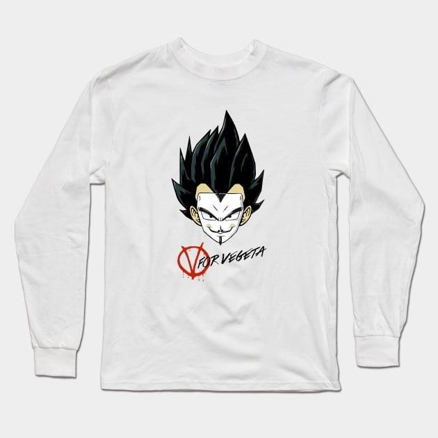 V for Vegeta Long Sleeve T-Shirt by ThatSecretShop